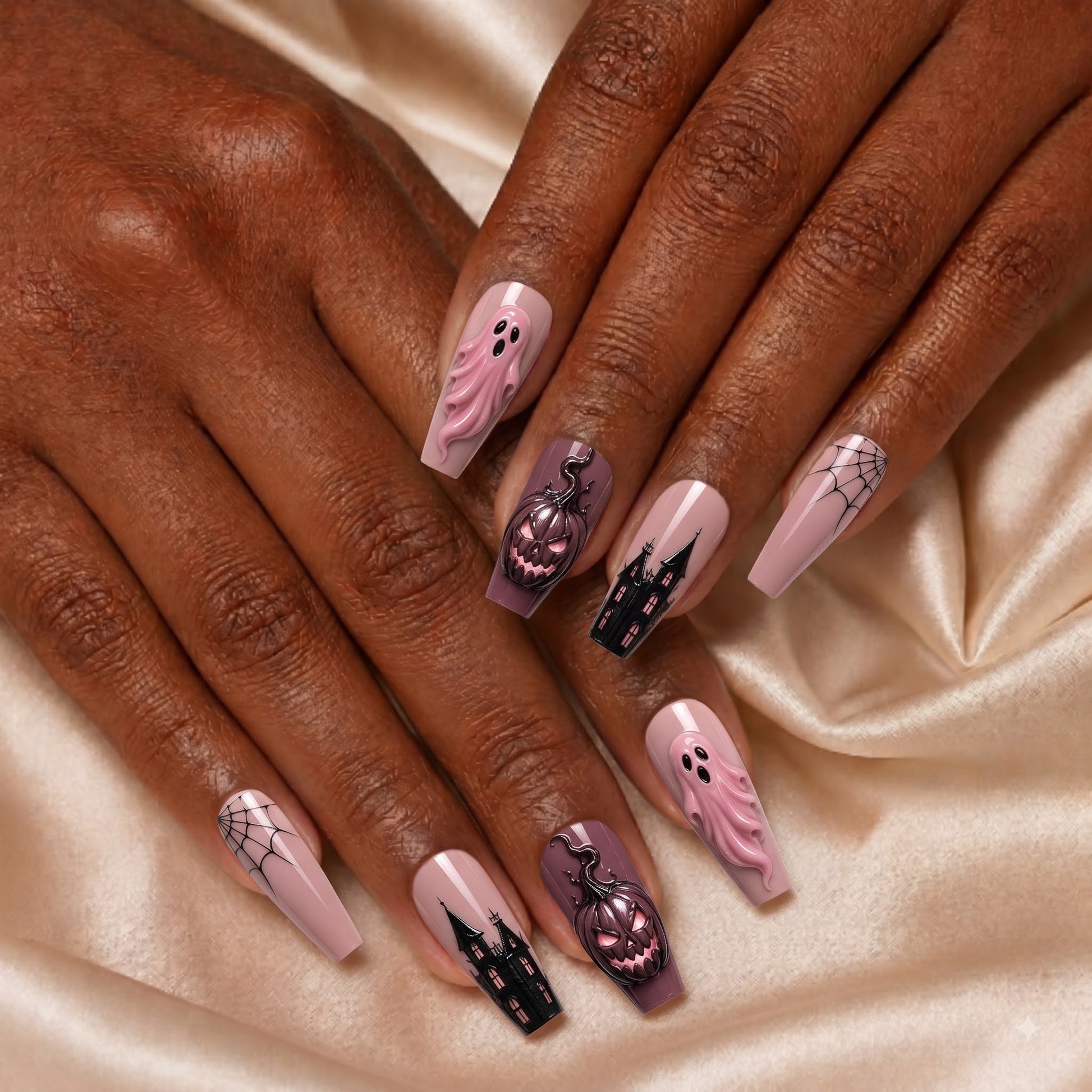 Dusty Rose Haunting- Personalized Press-On Nails