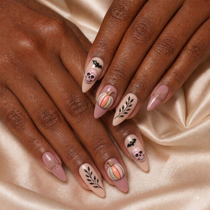 Soft Pumpkin Phantoms- Personalized Press-On Nails