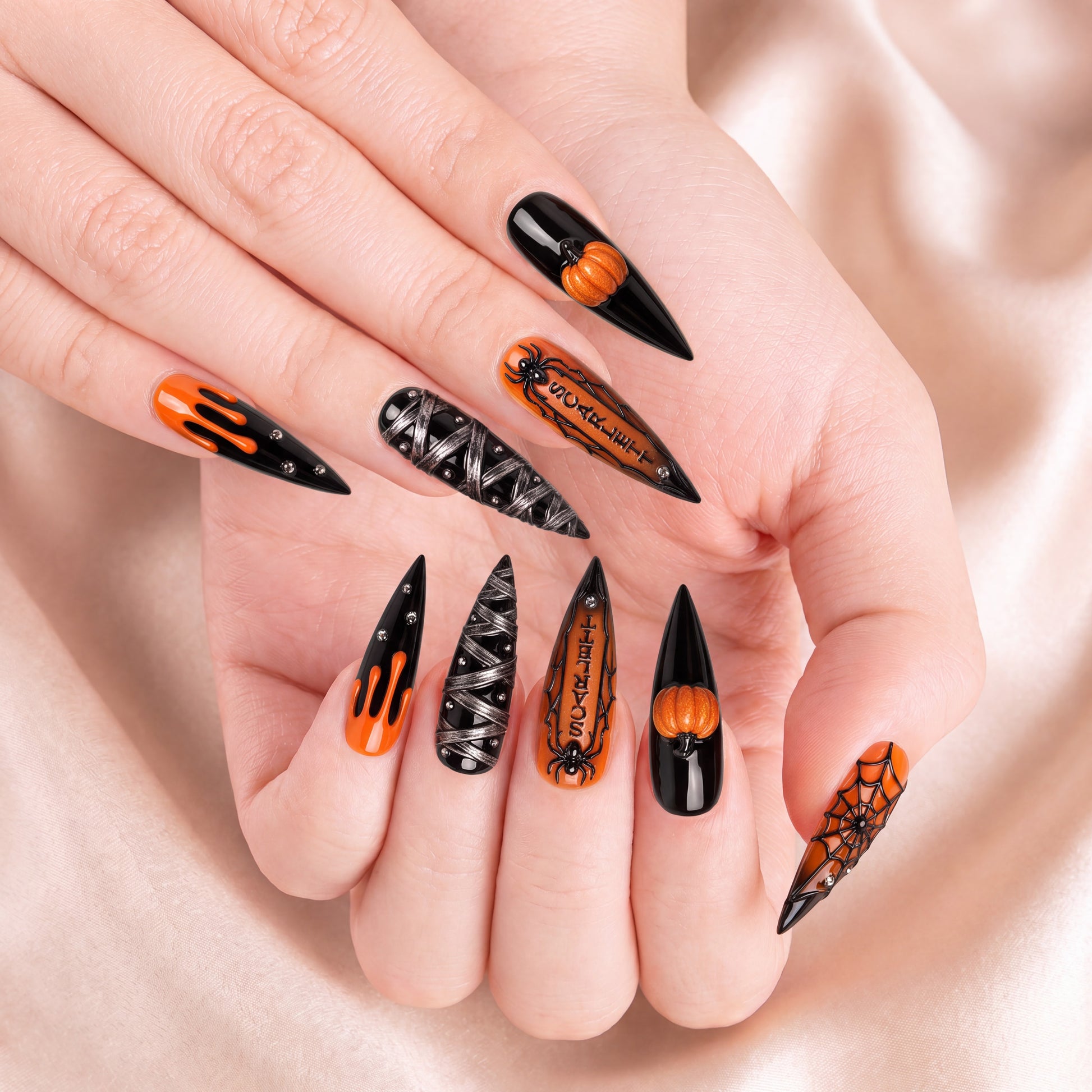 Webbed Magic - Personalized Press-On Nails