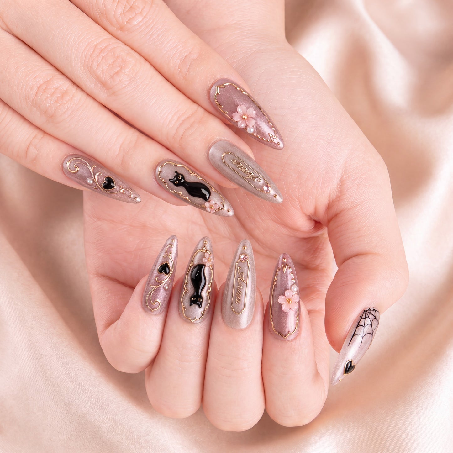 Blossom Enchant - Personalized Press-On Nails