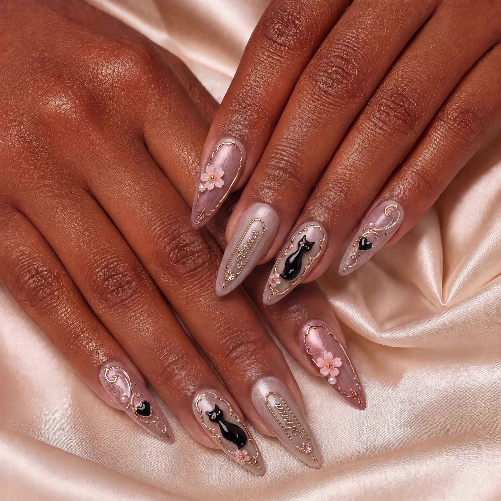 Blossom Enchant - Personalized Press-On Nails