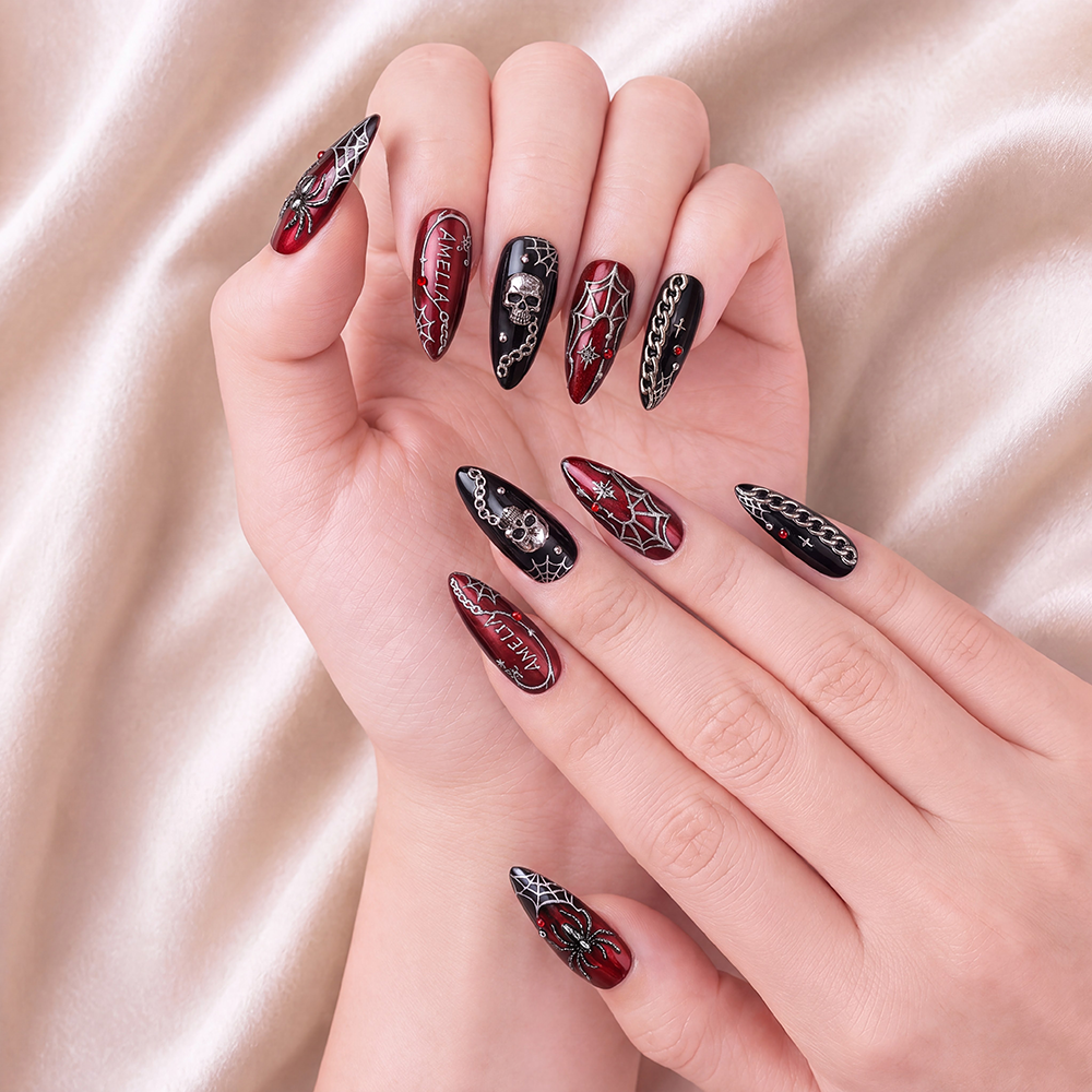 Venom & Bone - Personalized Press-On Nails