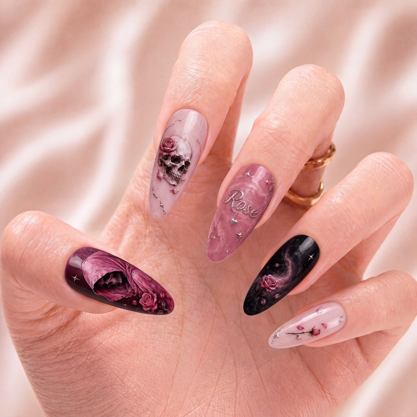 Blush Reaper Garden - Personalized Press-On Nails