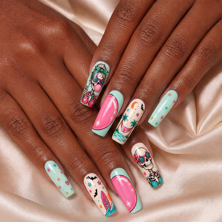 Spooky Cute Summer - Personalized Press-On Nails