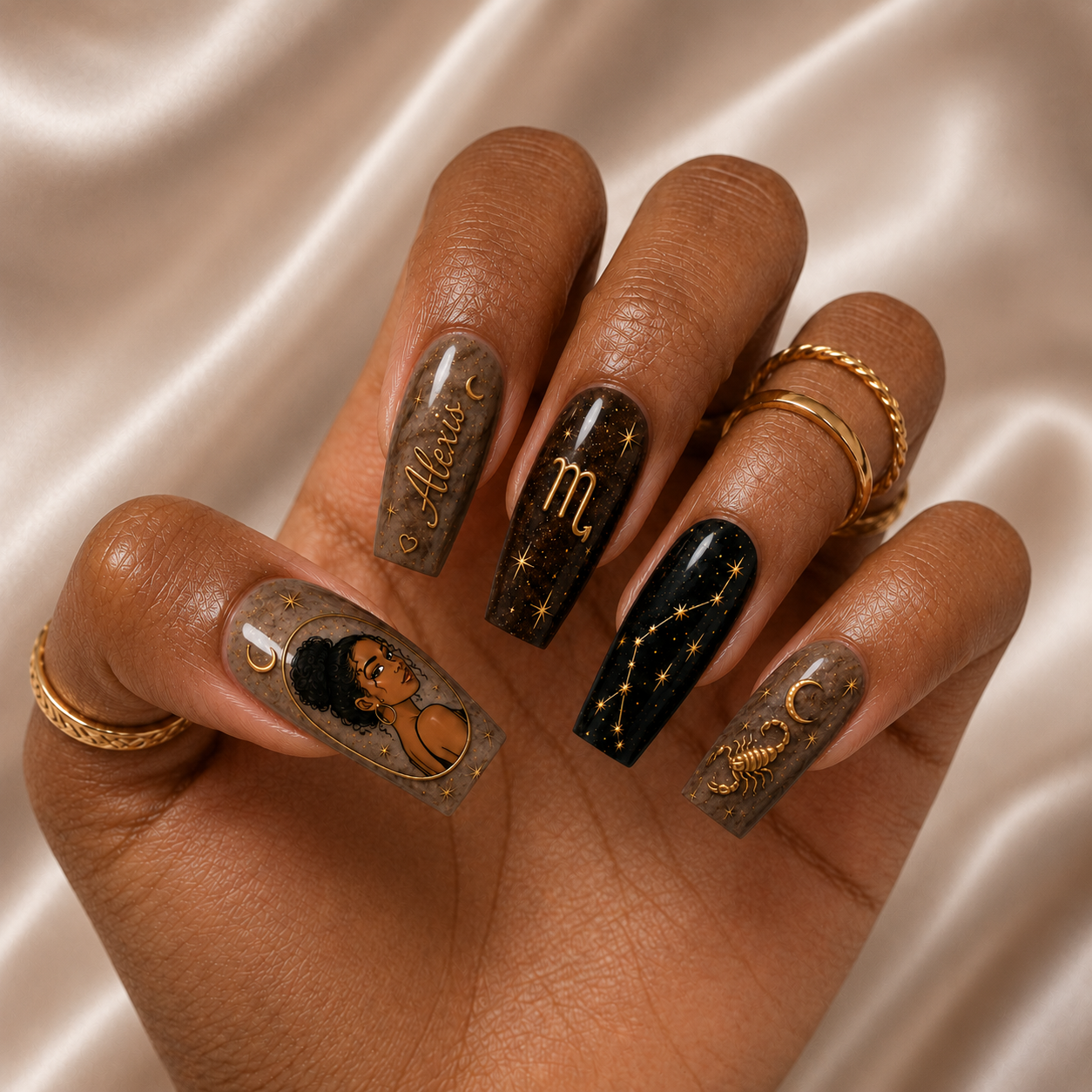 Astrology Zodiac - Personalized Press-On Nails