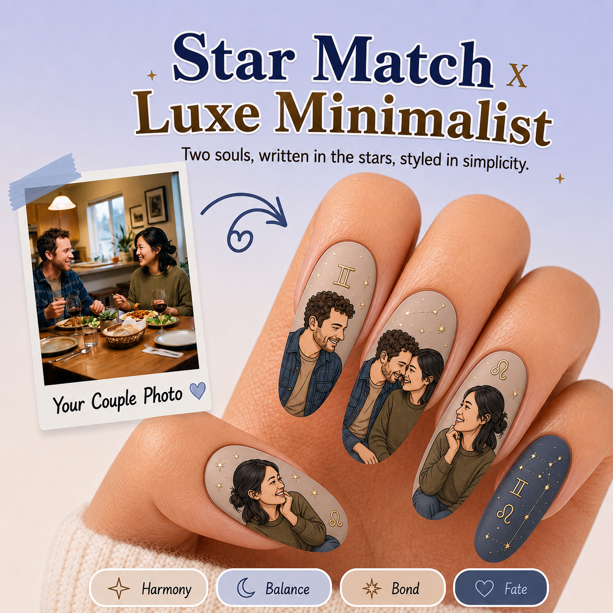 CUSTOMIZE COUPLE NAIL