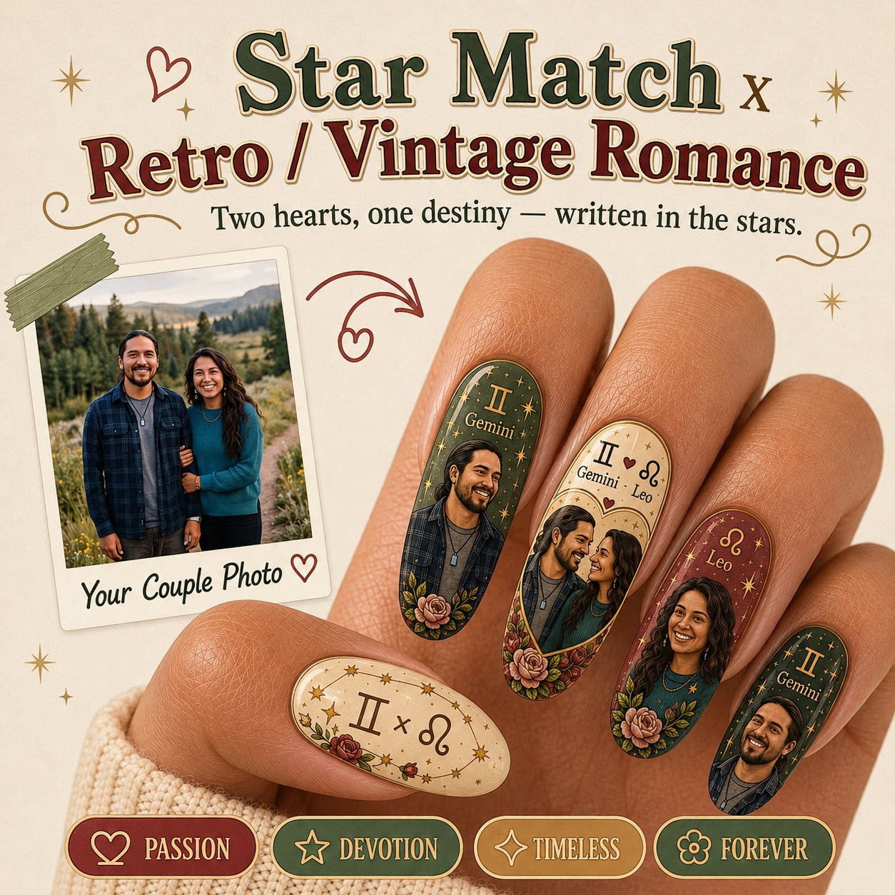 CUSTOMIZE COUPLE NAIL