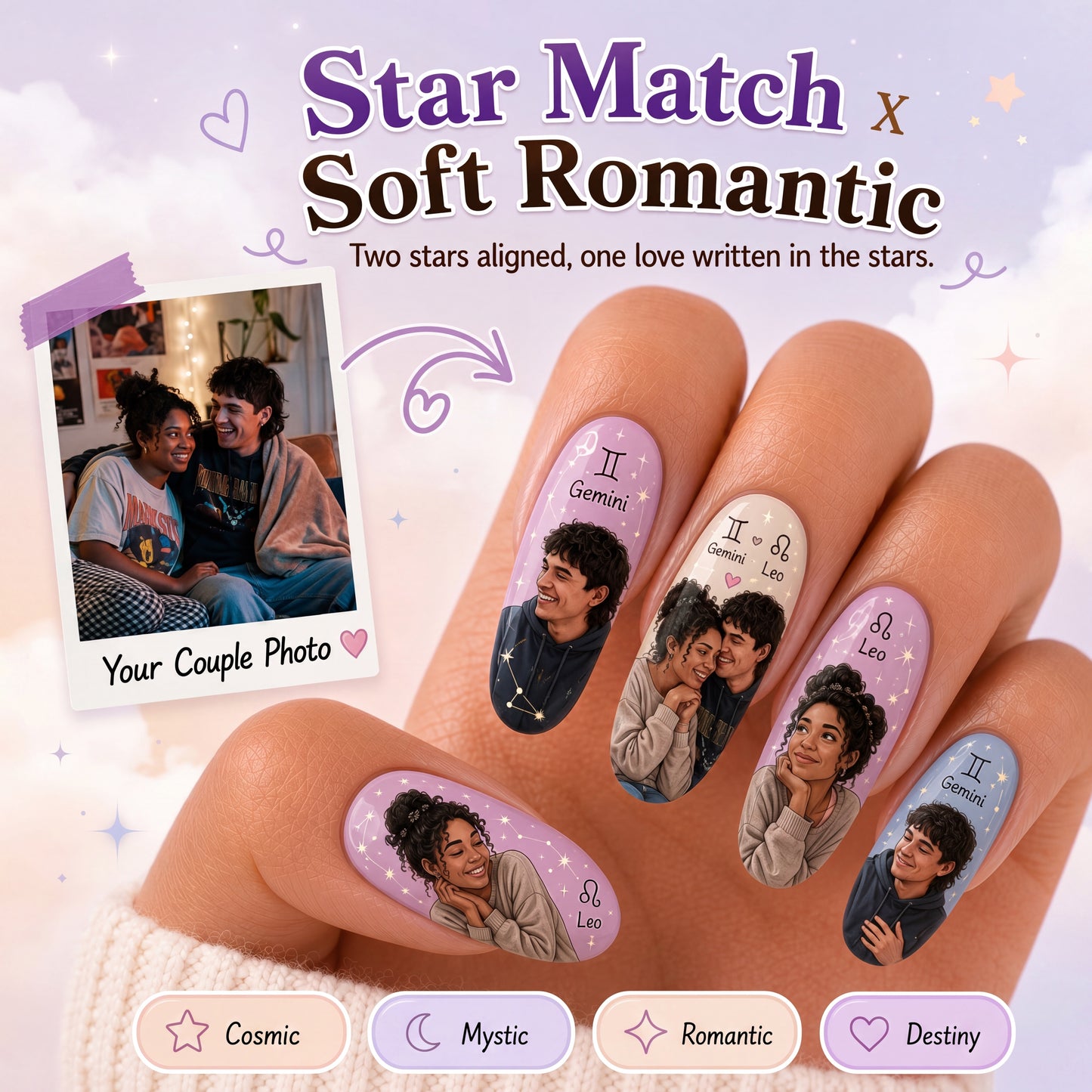 CUSTOMIZE COUPLE NAIL