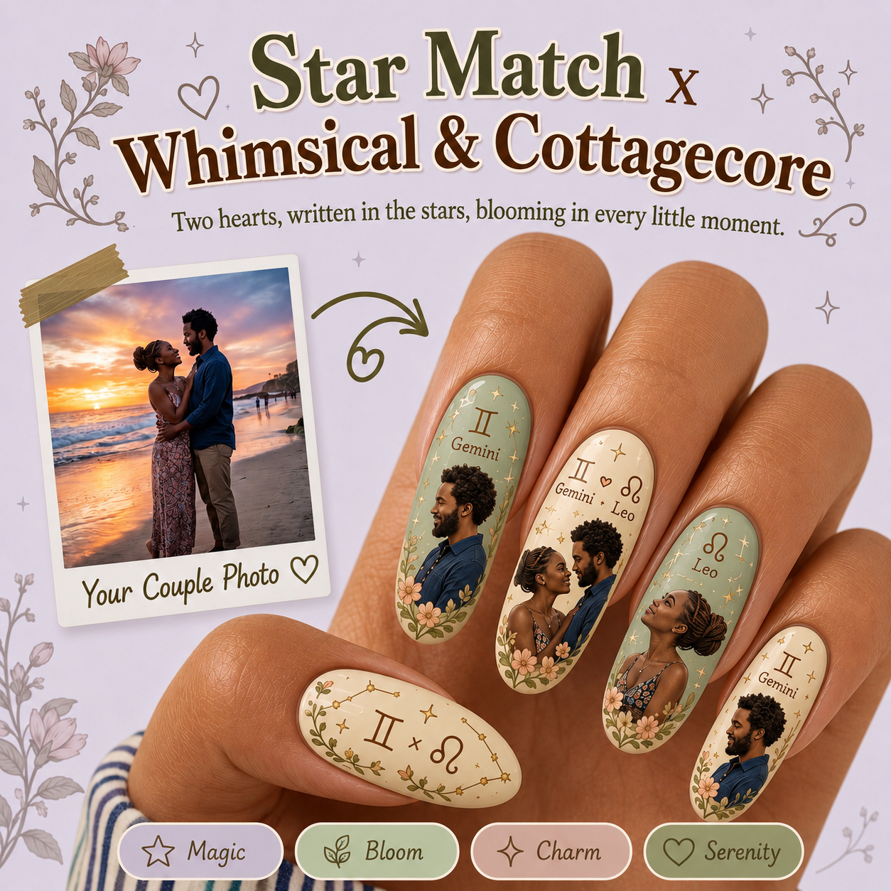 CUSTOMIZE COUPLE NAIL
