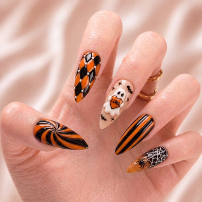 Pumpkin Parade – Personalized Press-On Nails