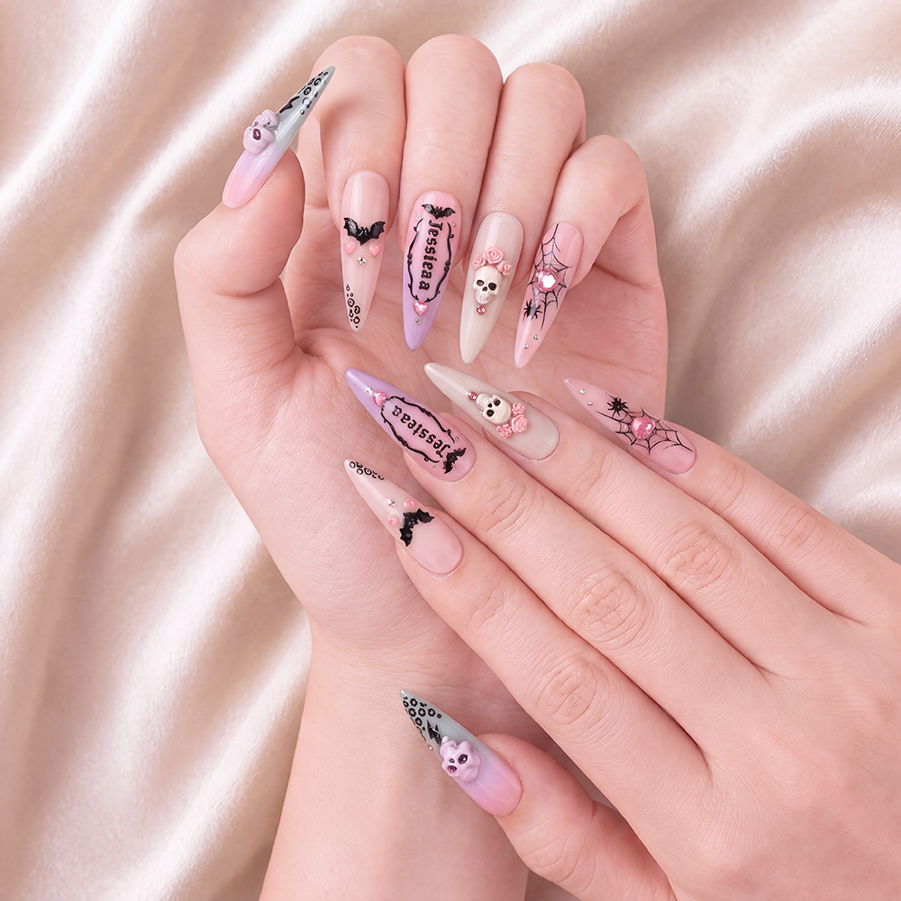 Sugar Skull Crush - Personalized Press-On Nails