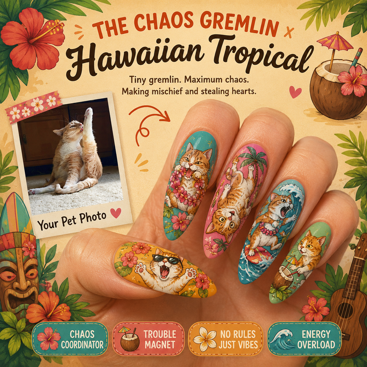 CUSTOM CAT NAILS