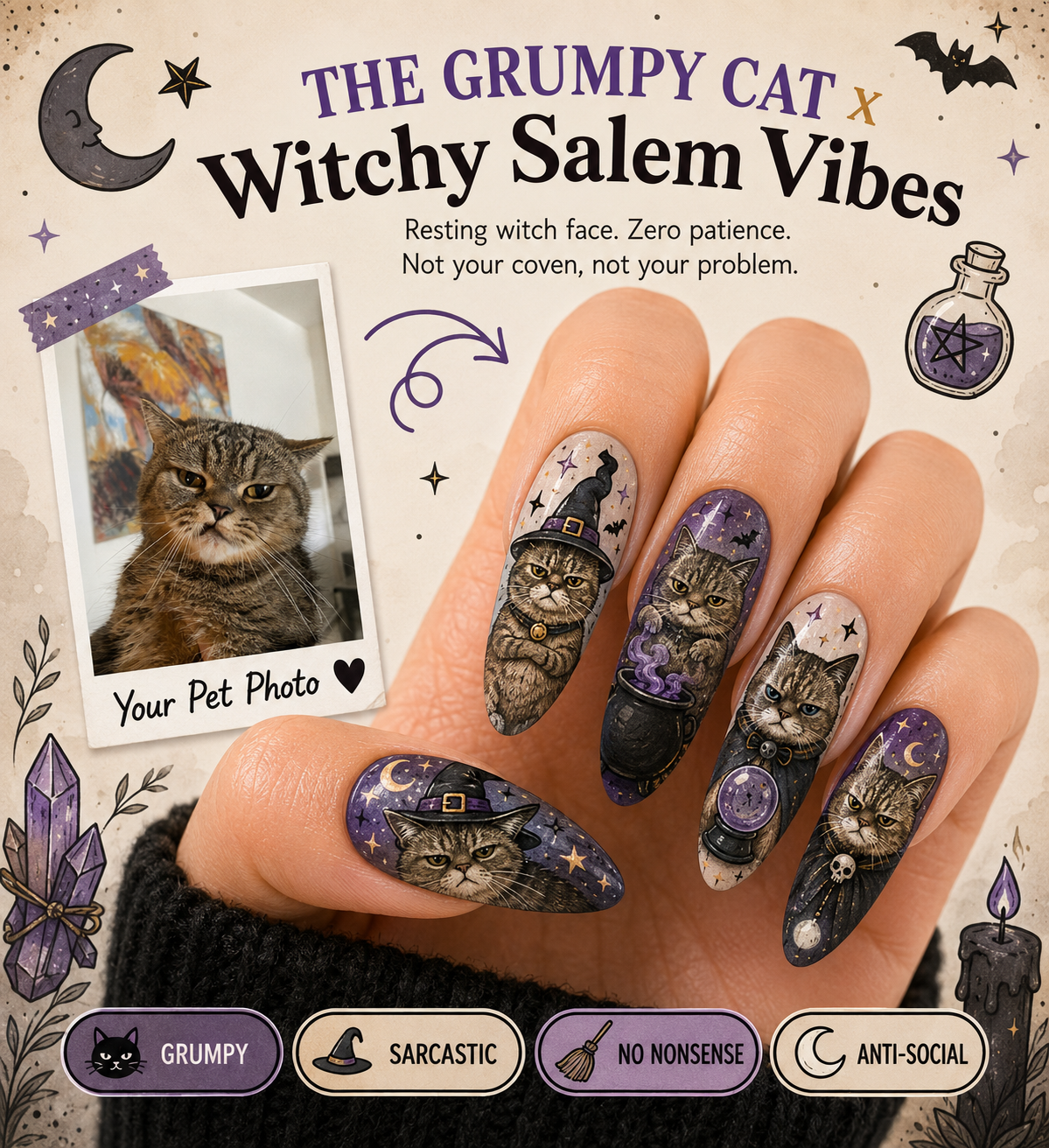 CUSTOM CAT NAILS