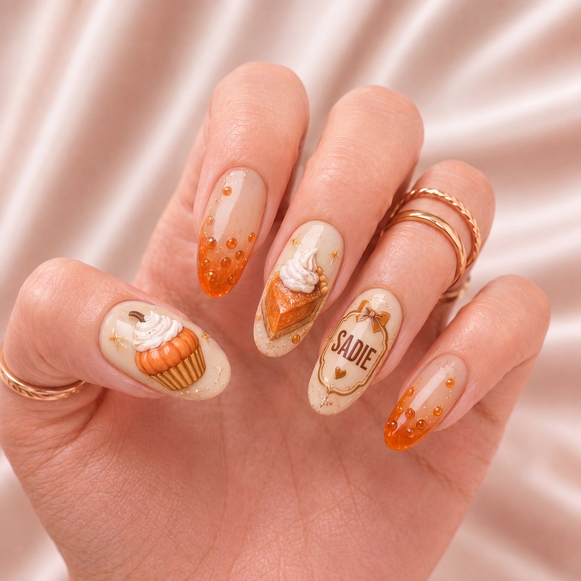 Pumpkin Bakery - Personalized Press-On Nails