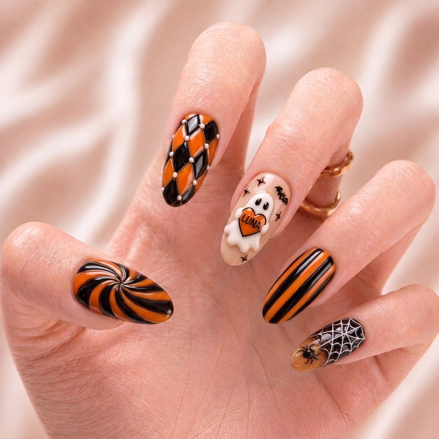 Pumpkin Parade – Personalized Press-On Nails