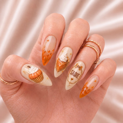 Pumpkin Bakery - Personalized Press-On Nails