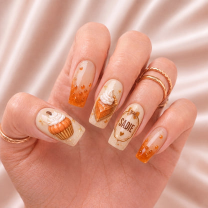 Pumpkin Bakery - Personalized Press-On Nails