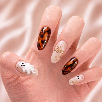 Amber Spirit Veil- Personalized Press-On Nails