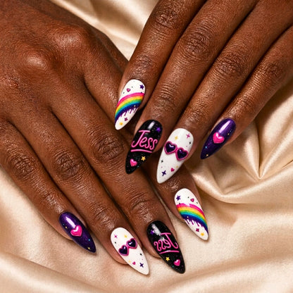 Neon Ghost Fantasy - Personalized Press-On Nails