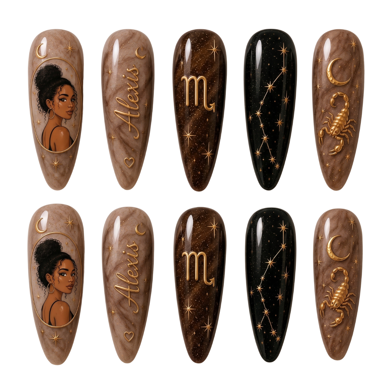 Astrology Zodiac - Personalized Press-On Nails