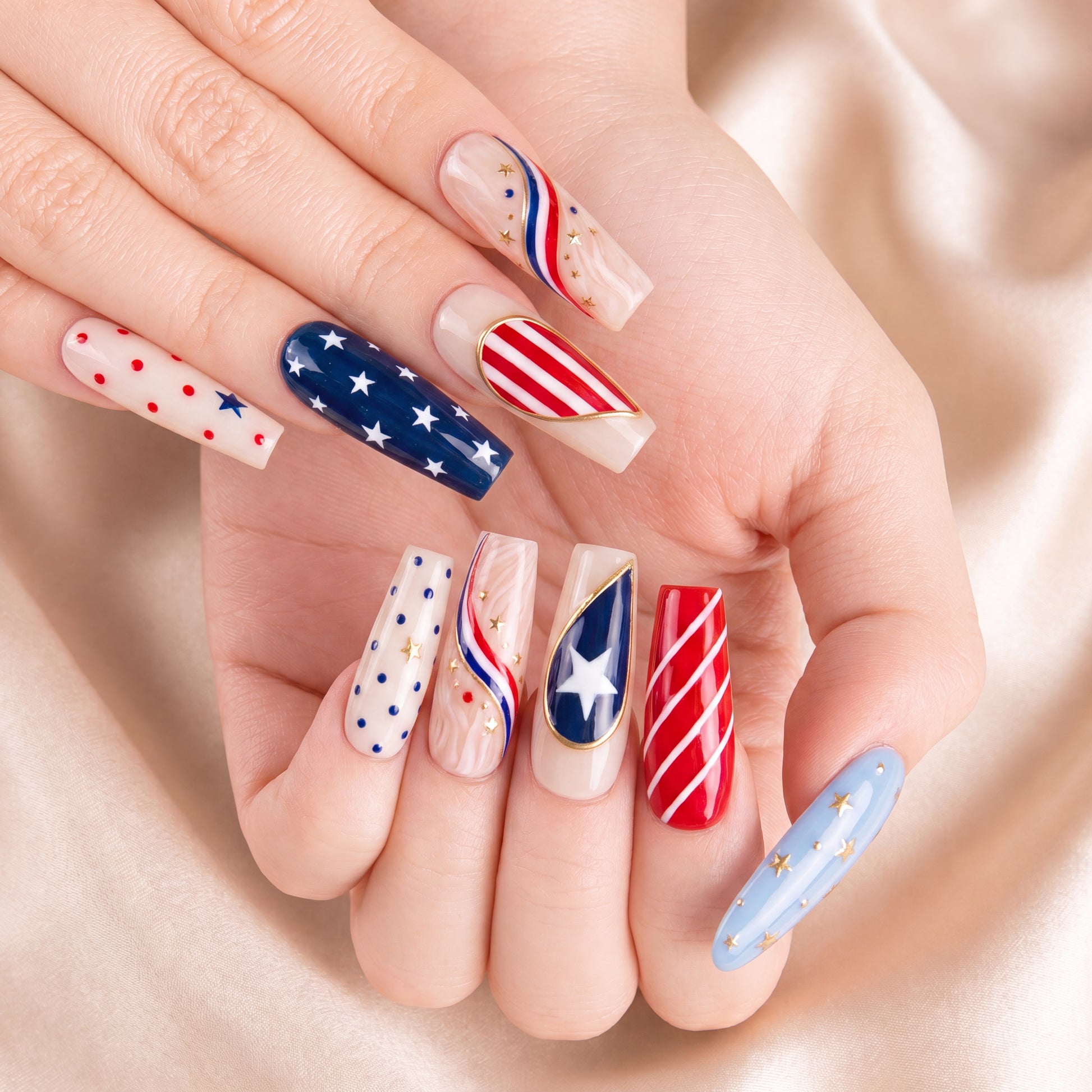 Bestie Stars Forever – Personalized Press-On Nails