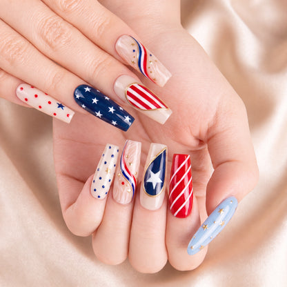 Bestie Stars Forever – Personalized Press-On Nails
