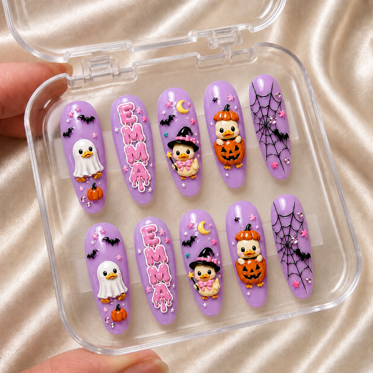 Booberry Duck - Personalized Press-On Nails