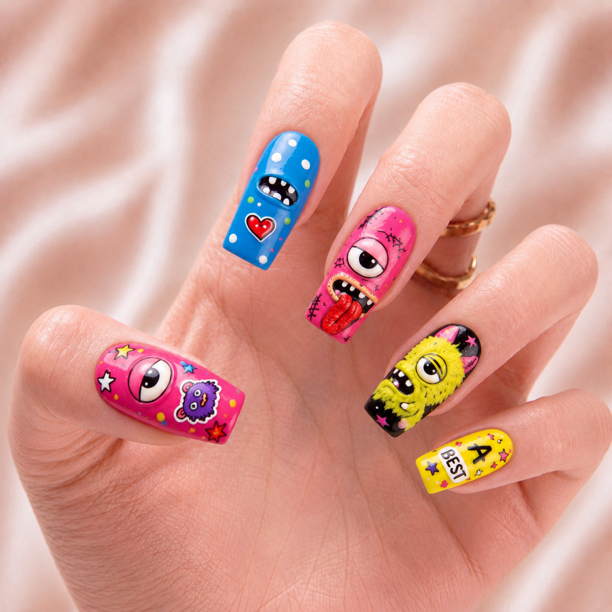 Fuggler Monster Bestie - Personalized Press-On Nails