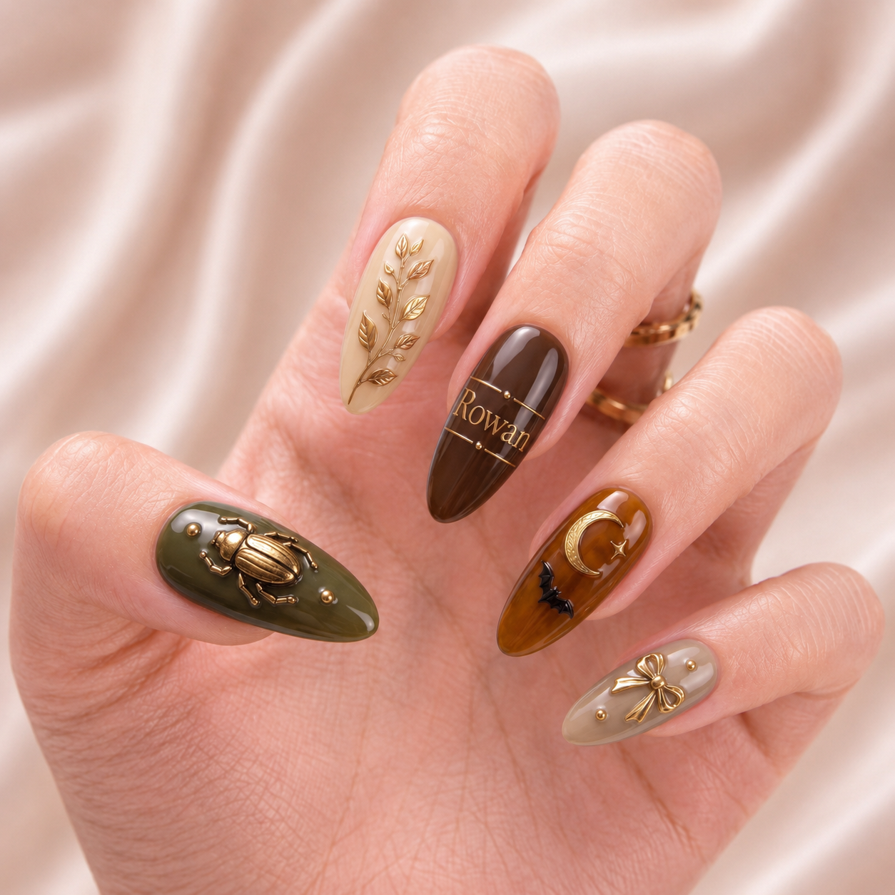 Olive Moon Curiosities - Personalized Press-On Nails