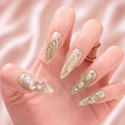 Whispering Opal - Personalized Press-On Nails