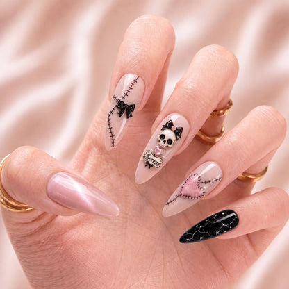 Stitched in Starlight - Personalized Press-On Nails