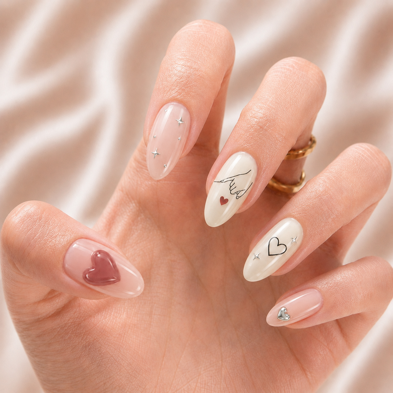 Pinky Promise Bestie Bond – Personalized Press-On Nails