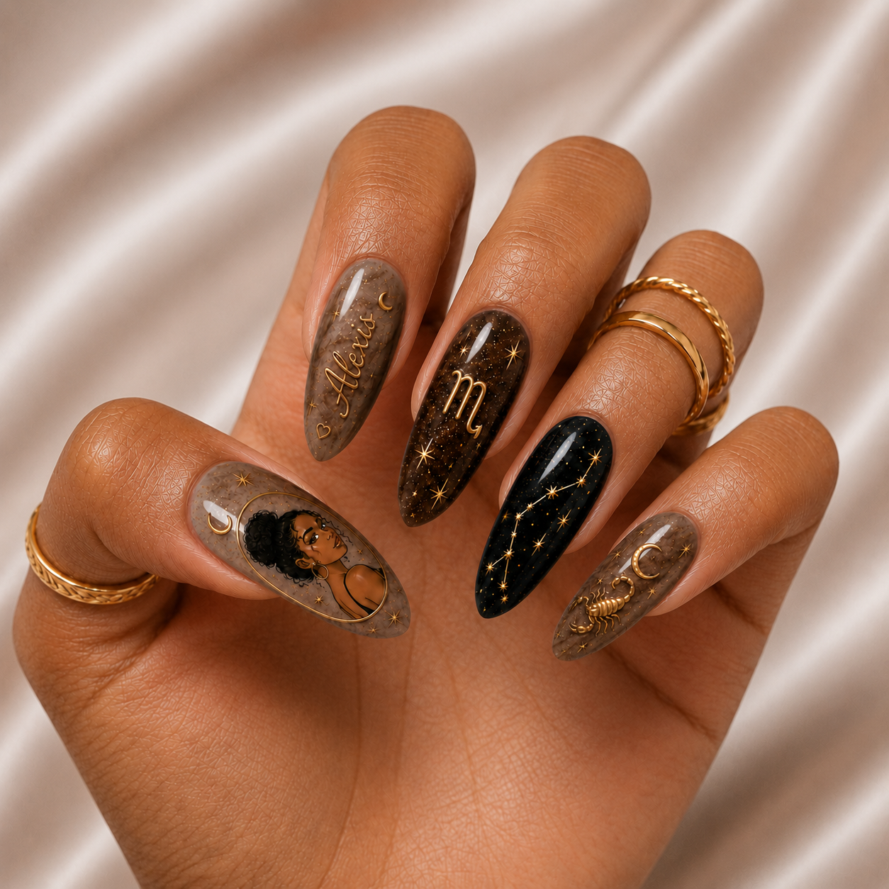 Astrology Zodiac - Personalized Press-On Nails