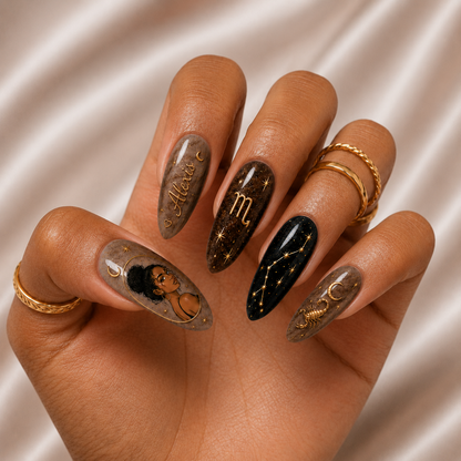 Astrology Zodiac - Personalized Press-On Nails