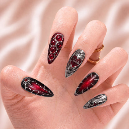 Bloodstone Veil - Personalized Press-On Nails