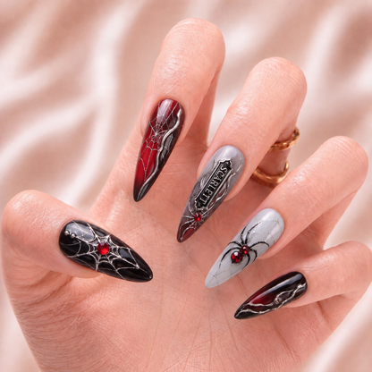 Velvet Venom - Personalized Press-On Nails