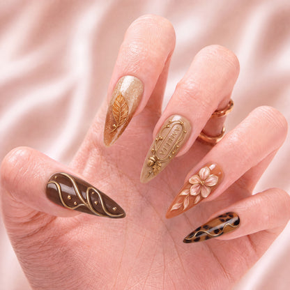 Amber Thicket - Personalized Press-On Nails