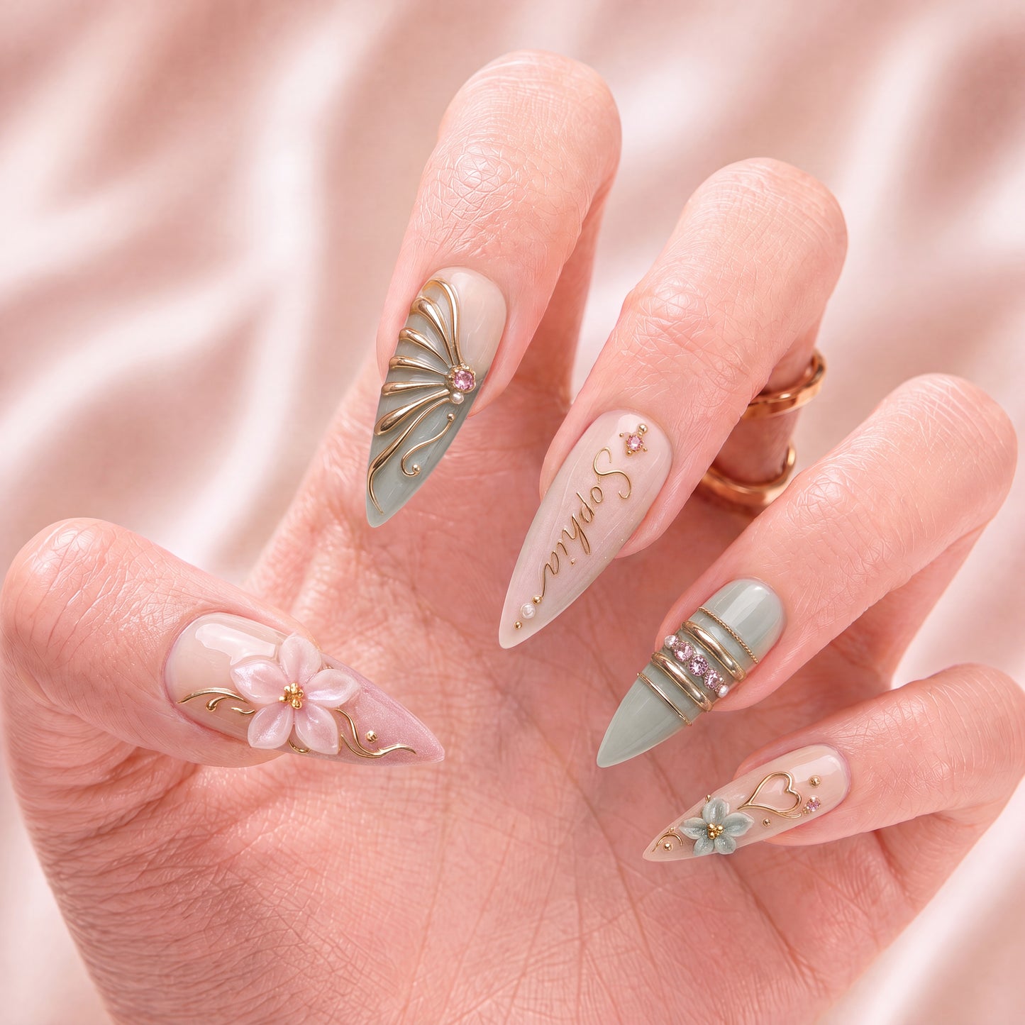 Blush Eden - Personalized Press-On Nails