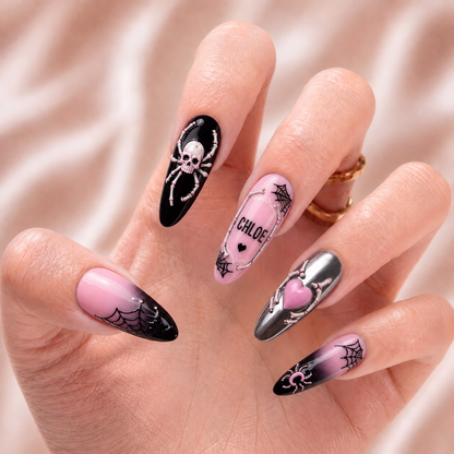 Pink Requiem – Personalized Press-On Nails