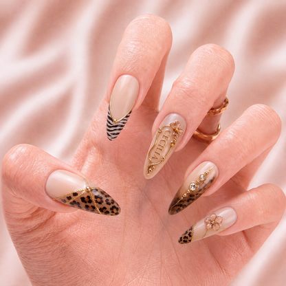 Velvet Safari - Personalized Press-On Nails