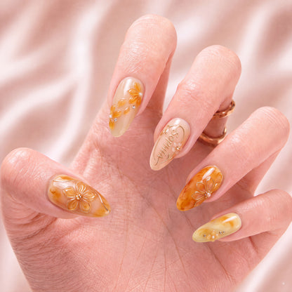 Honey Petals - Personalized Press-On Nails