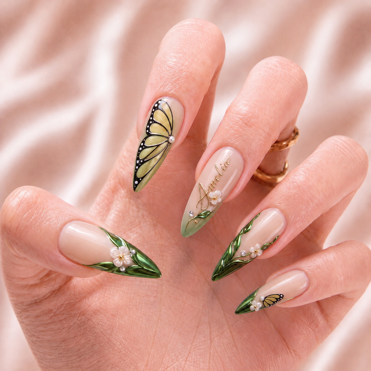 Jade Canopy - Personalized Press-On Nails