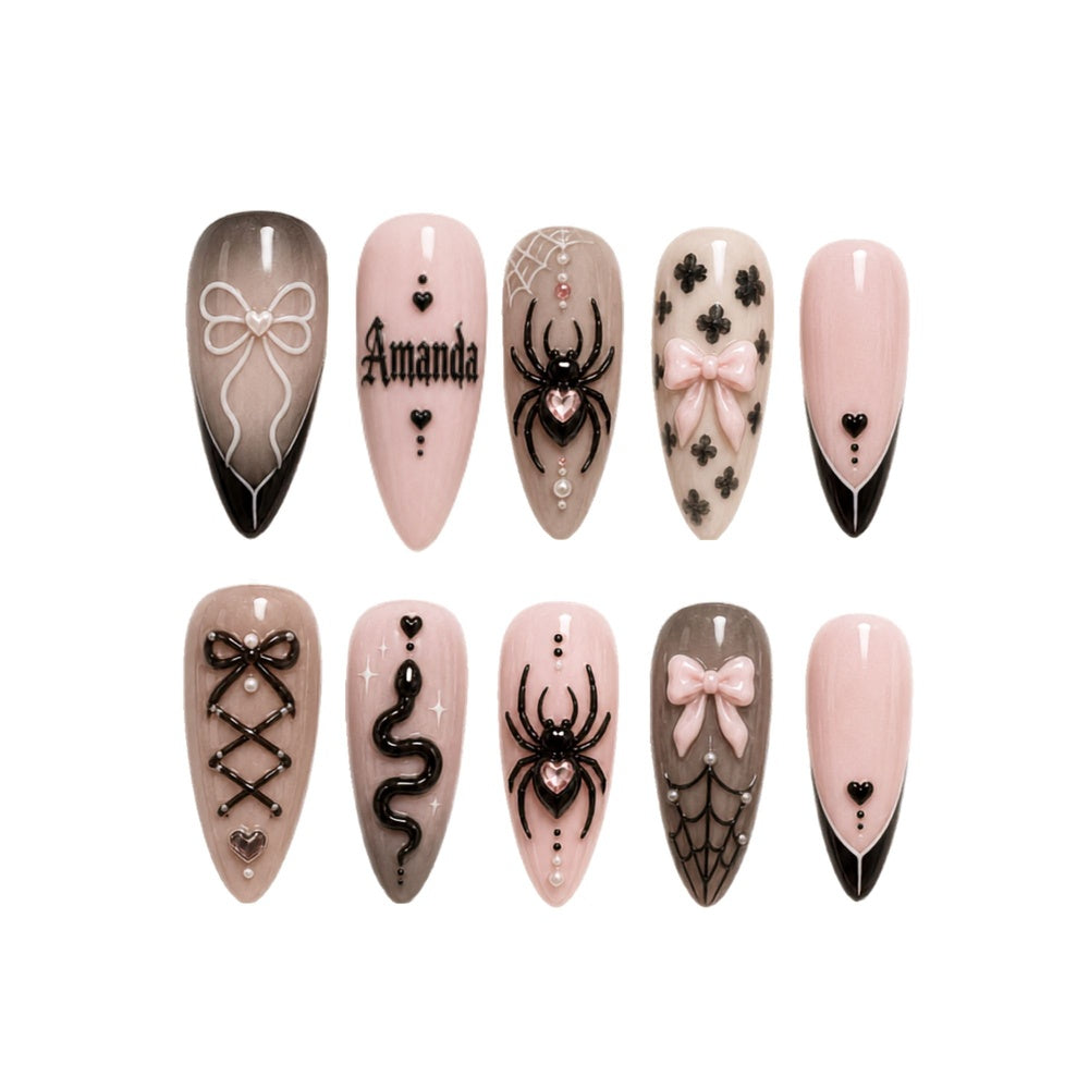Goth Coquette - Personalized Press-On Nails