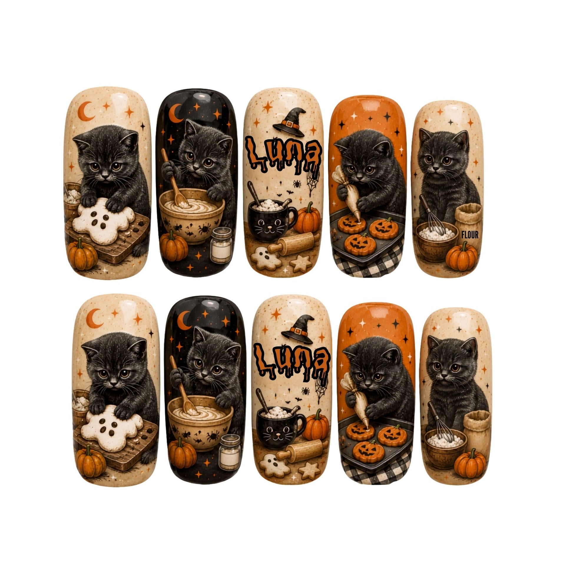Kitty Biscuits - Personalized Press-On Nails
