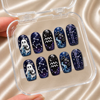 Ghost Zodiac - Personalized Press-On Nails