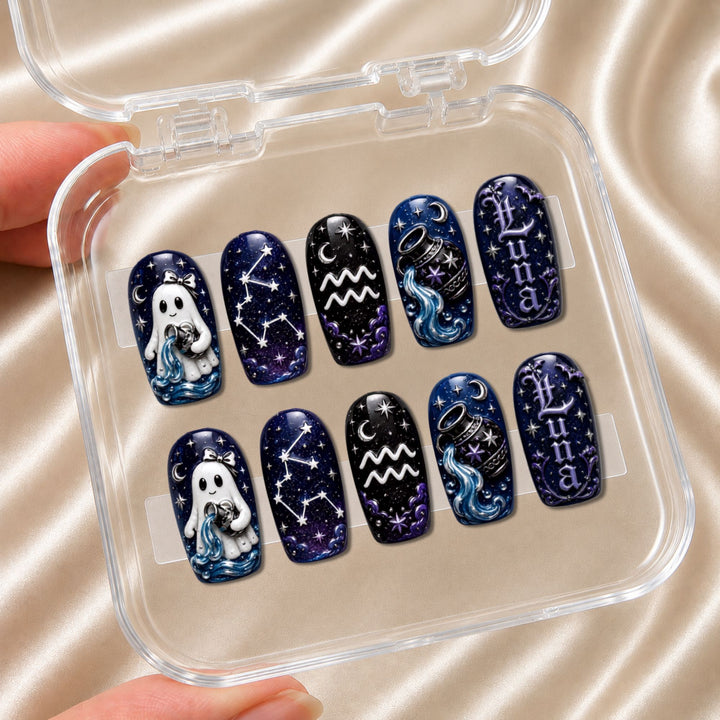 Ghost Zodiac - Personalized Press-On Nails