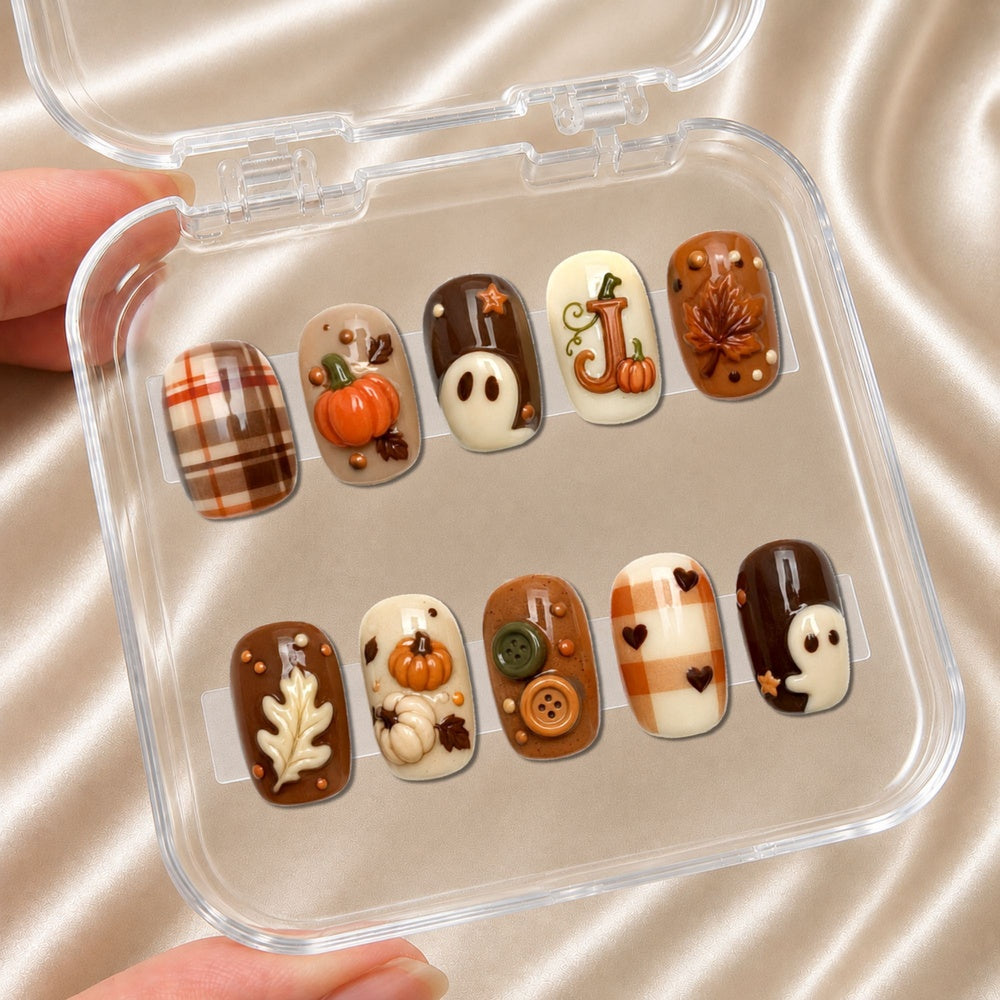Cozy Autumn - Personalized Press-On Nails