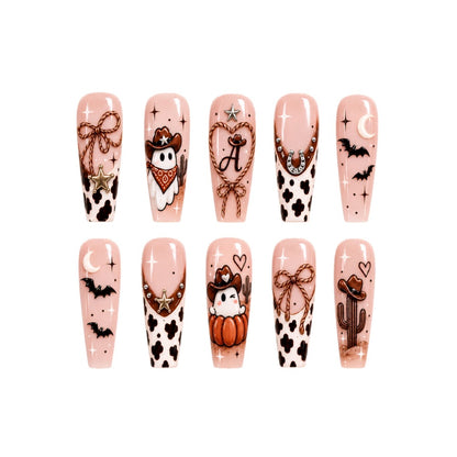 Vintage Cowboy Ghost - Personalized Press-On Nails
