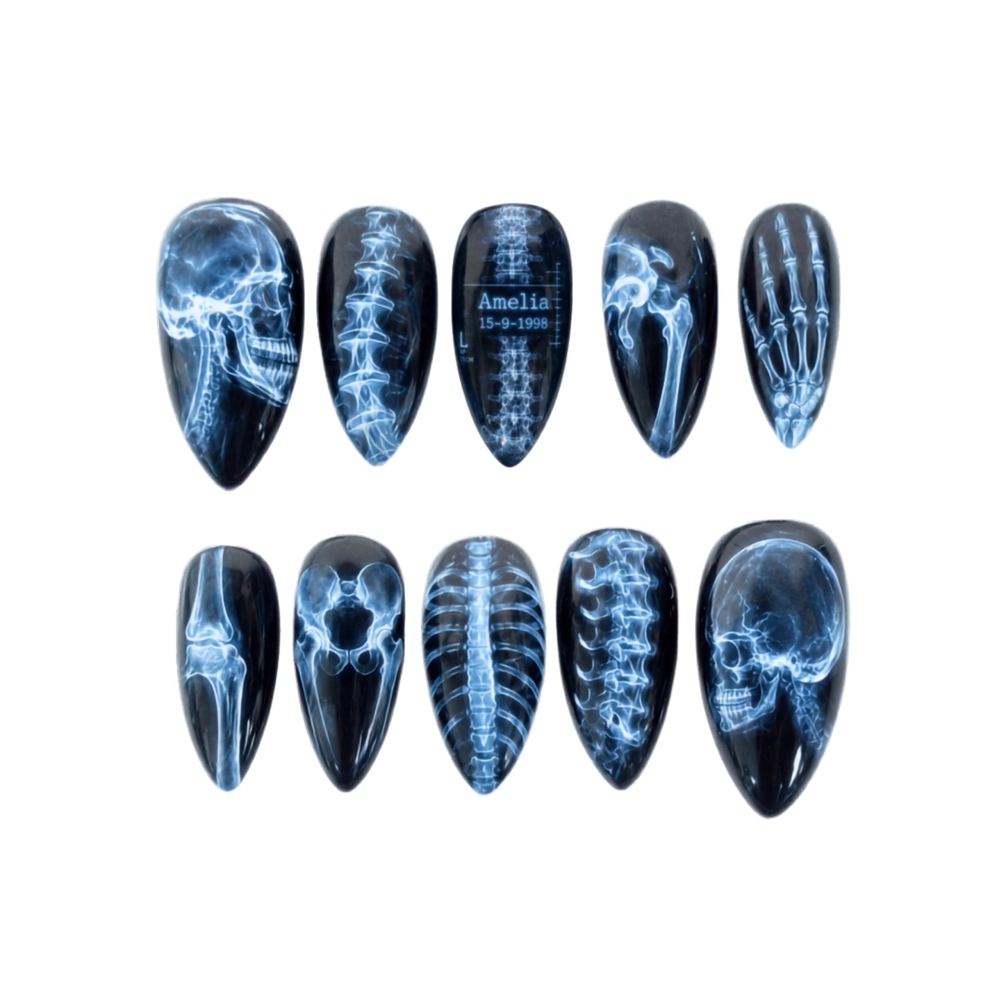Skeleton Xray - Personalized Press-On Nails