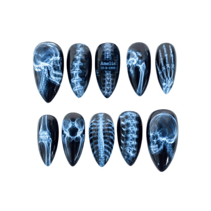 Skeleton Xray - Personalized Press-On Nails